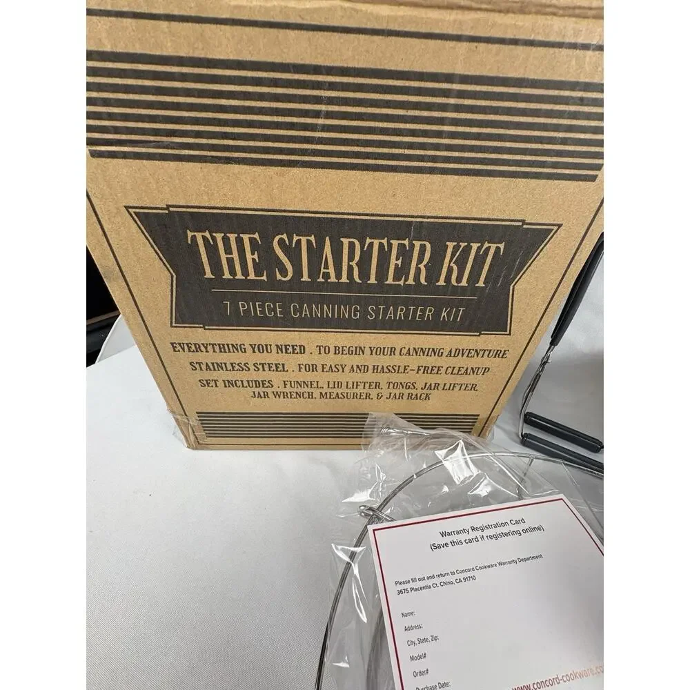 7 PCS Canning Set Premium Stainless Steel Starter Kit w/ Rack